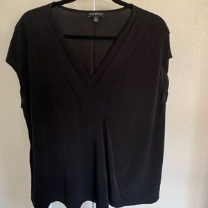 Lane Bryant Black short sleeve top
